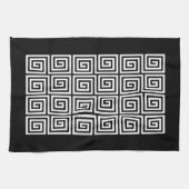 Grieks sleutelpatroon theedoek (Horizontaal)