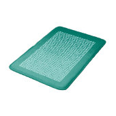 Grieks sleutelpatroon, Turquoise en Aqua Badmat (Gekanteld)