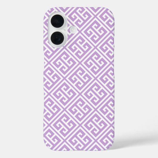 Grieks sleutelpatroon van Lavender Case-Mate iPhone Case (Achterkant)