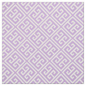Grieks sleutelpatroon van Lavender Stof (Swatch)