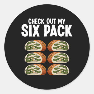 Grieks Spanakopita Pan Grieks Foodie Spanakopita S Ronde Sticker