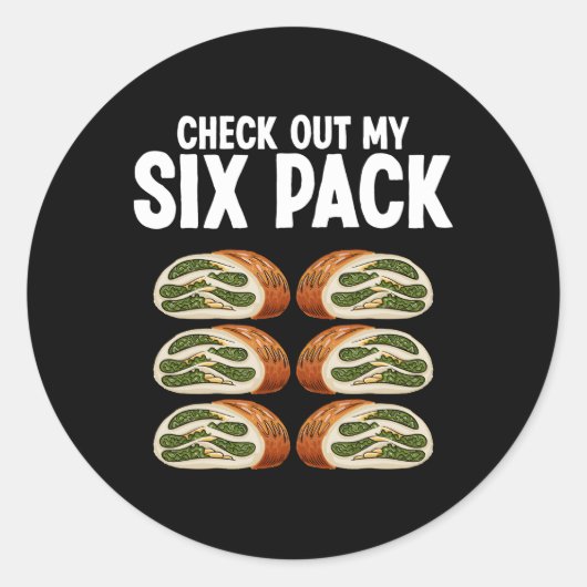 Grieks Spanakopita Pan Grieks Foodie Spanakopita S Ronde Sticker (Voorkant)