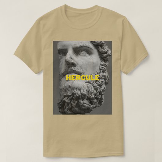 Grieks standbeeld Hercules T-shirt (Design voorkant)