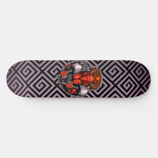 Grieks Symbolen Minotaur Warrior Beast Persoonlijk Skateboard (Horizontaal)