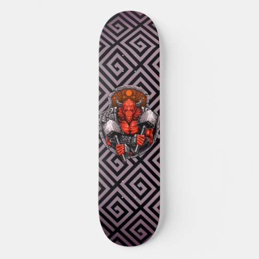 Grieks Symbolen Minotaur Warrior Beast Persoonlijk Skateboard (Voorkant)
