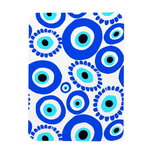 Grieks symbool Eye Lucky Magneet (Verticaal)