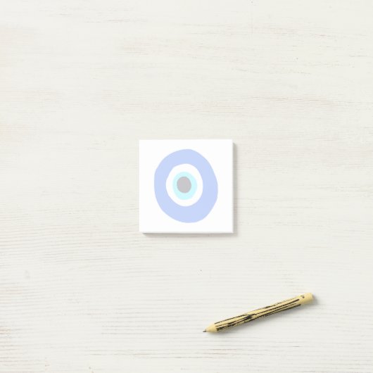 Grieks symbool Eye Lucky Post-it® Notes (Op bureau)