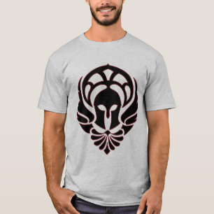 Grieks T-shirt zwart/rood