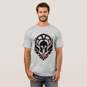 Grieks T-shirt zwart/rood (Voorkant volledig)