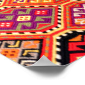 grieks tapijt traditioneel motief folkpatroon echt poster (Hoek)