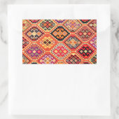 grieks tapijt traditioneel motief folkpatroon echt rechthoekige sticker (Tas)