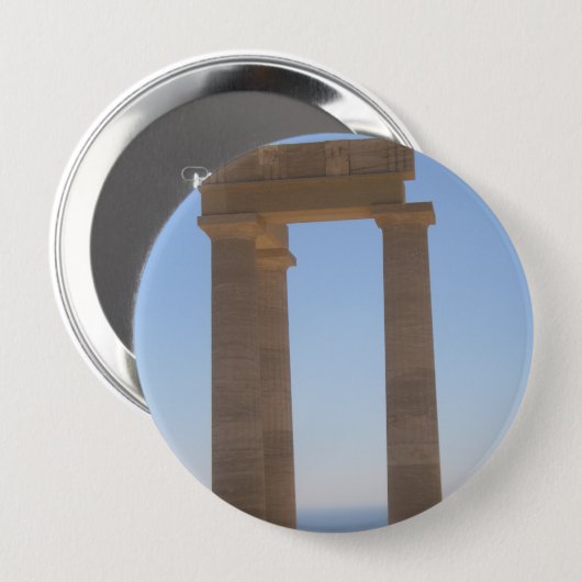 Grieks Tempelbad Ronde Button 4,0 Cm (Voorkant /achterkant)