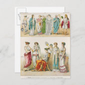 Grieks theatrisch dress briefkaart (Voorkant / Achterkant)