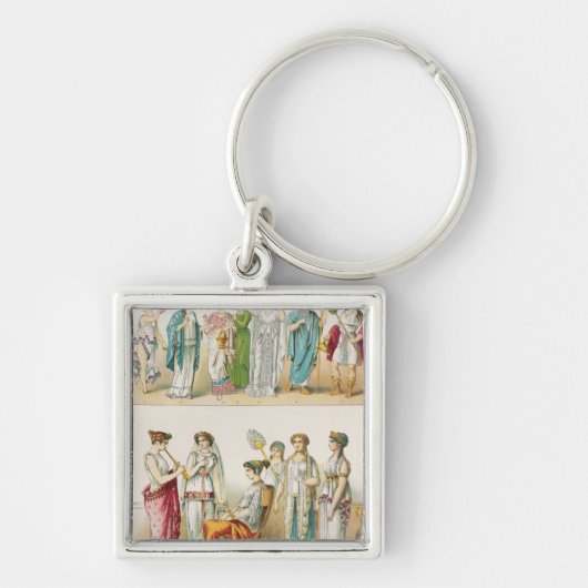 Grieks theatrisch dress sleutelhanger (Voorkant)