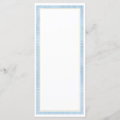 Grieks Toga Bridal Baby shower Wedding Menu (Achterkant)