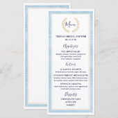 Grieks Toga Bridal Baby shower Wedding Menu (Voorkant / Achterkant)