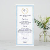 Grieks Toga Bridal Baby shower Wedding Menu (Staand voorkant)