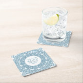 Grieks toga verjaardagsfeestje met blauwe elemente kartonnen onderzetters (Insitu)