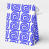 Grieks Traditioneel Blauw Wit Meander Gepersonalis Bedankdoosjes (Achterkant)
