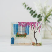 Grieks venster briefkaart (Staand voorkant)