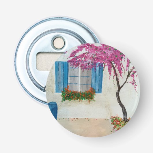 Grieks venster button flesopener (Voorkant)