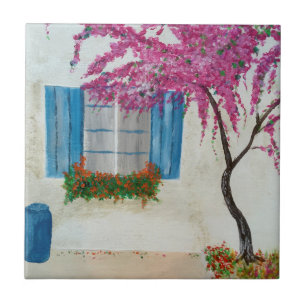 Grieks venster tegeltje