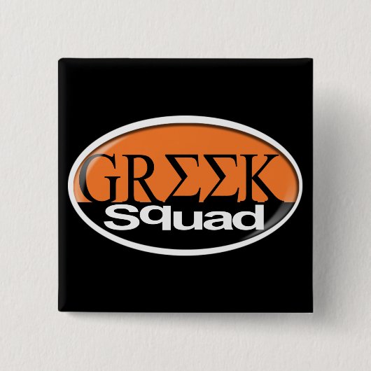 grieks vierkante button 5,1 cm (Voorkant)