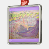 grieks vissersdorp metalen ornament (Links)