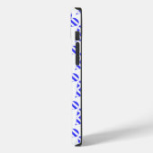 Grieks Vlag Hart Liefde Tiled Initiaal Case-Mate iPhone Case (Achterkant / Links)