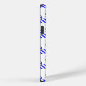 Grieks Vlag Hart Liefde Tiled Initiaal Case-Mate iPhone Case (Achterkant / Rechts)