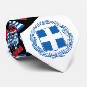 Grieks Vlag Heart Patriotic Grecian Pride Stropdas (Opgerold)