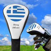 Grieks Vlag & Monogrammed Golfclubs Hoesjes Grieke Golfheadcover
