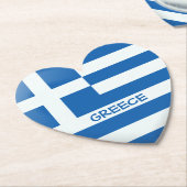 Grieks Vlaggenhuis Kartonnen Onderzetters (Gekanteld)
