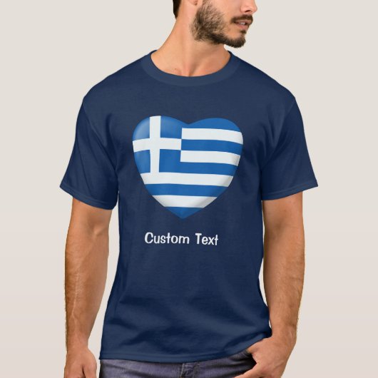 Grieks Vlaggenhuis T-shirt (Voorkant)