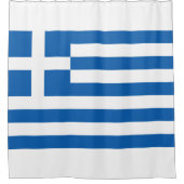 Grieks Vlaggenschotelgordijn Douchegordijn (Voorkant)