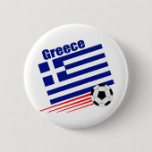 Grieks voetbalteam ronde button 5,7 cm (Voorkant)