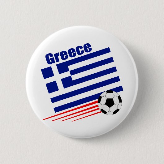 Grieks voetbalteam ronde button 5,7 cm (Voorkant)