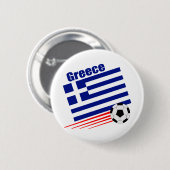 Grieks voetbalteam ronde button 5,7 cm (Voorkant /achterkant)