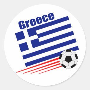 Grieks voetbalteam ronde sticker