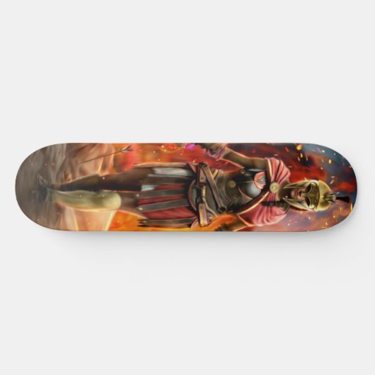 Grieks Vrouw Warrior Skateboard Deck (Horizontaal)