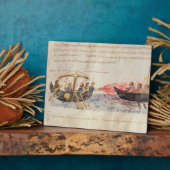 Grieks vuur (perkament) fotoplaat (Zijkant)