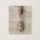 Grieks vuur (vellum) legpuzzel (Verticaal)