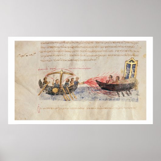 Grieks vuur (vellum) poster (Voorkant)