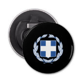 Grieks wapen button flesopener (Voorkant)