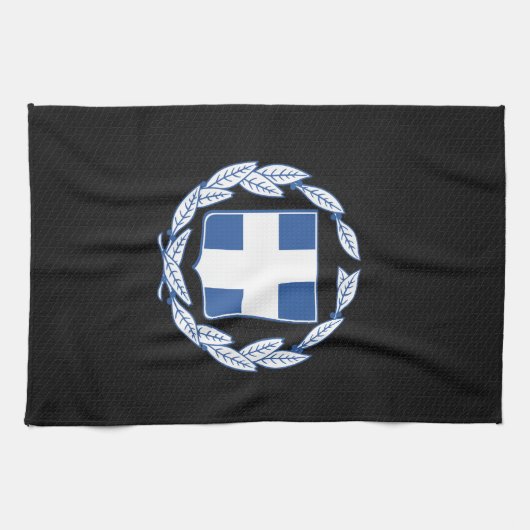 Grieks wapen theedoek (Horizontaal)