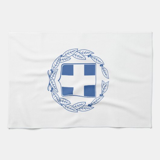 Grieks wapen theedoek (Horizontaal)
