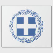 Grieks wapenschild cadeaupapier (Vlak)