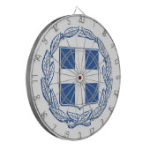 Grieks wapenschild dartbord (Voorkant Links)