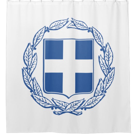 Grieks wapenschild douchegordijn (Voorkant)