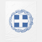 Grieks wapenschild fleece deken (Voorkant)